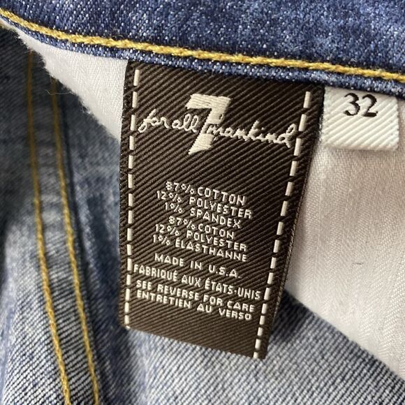 Seven 7 for All Mankind High Waist Bootcut Dark Wash Denim Jeans Women's Sz 30 - Picture 9 of 12